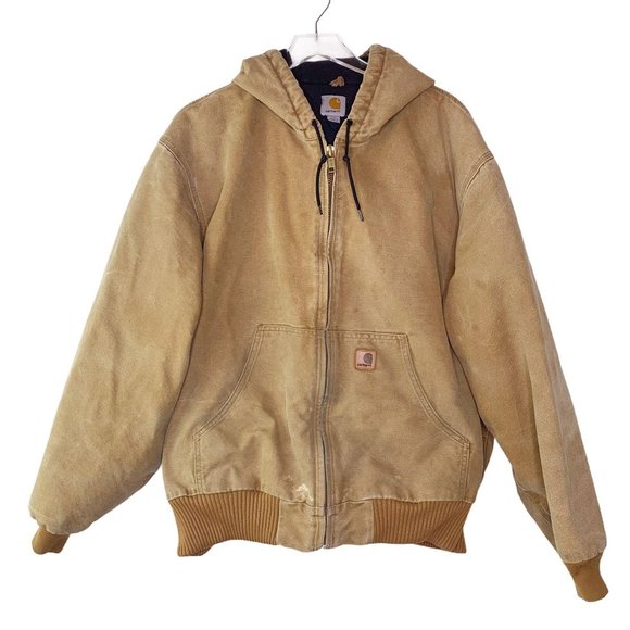 Carhartt Other - Carhartt Duck Quilted Flannel Active Hoode…